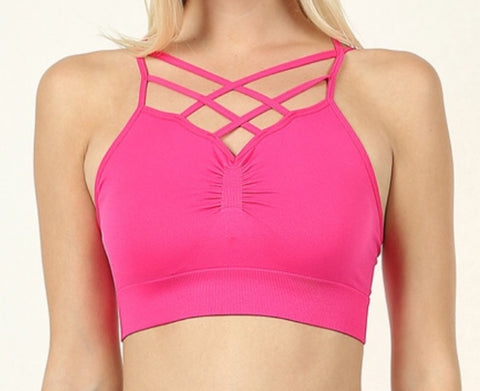 Bralette hot pink