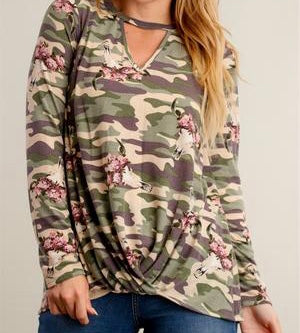 Camo bullhead keyhole top