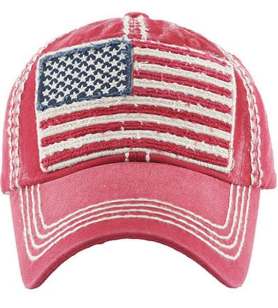 American flag hat