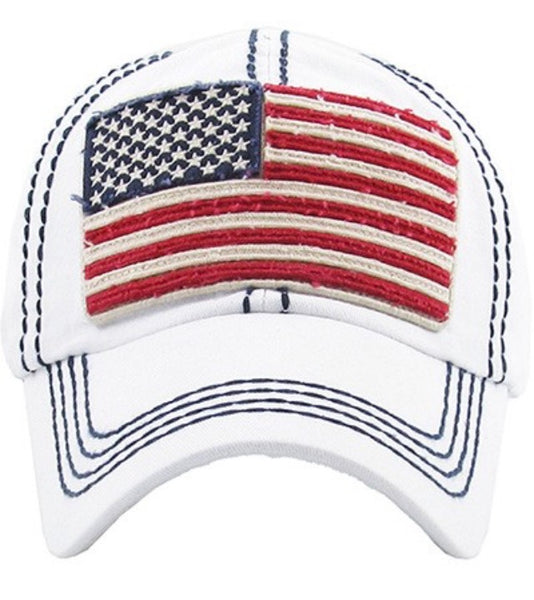 American flag hat