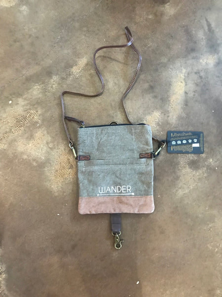 Live, Love, Wander canvas crossbody