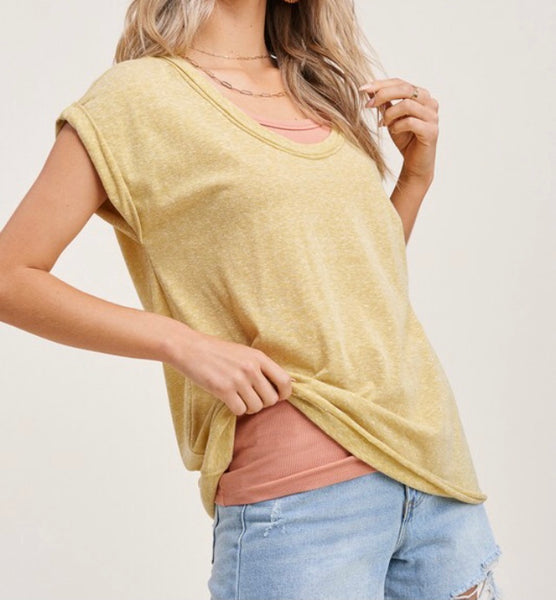 Basic round neck tee