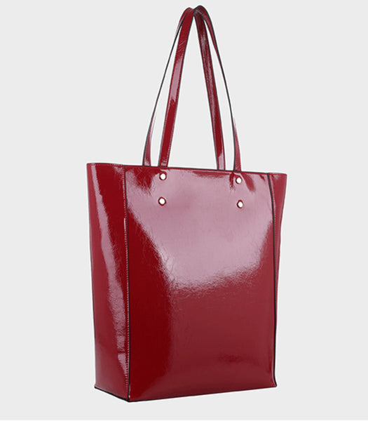 Burgundy tote