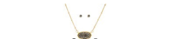 Necklace hexagon shape