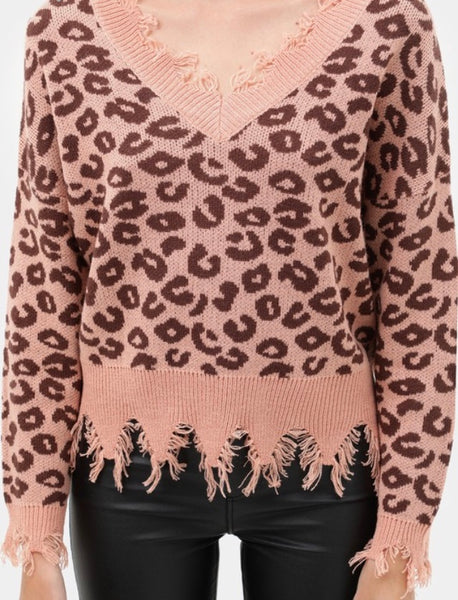 Leopard print sweater