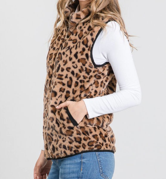 Leopard vest