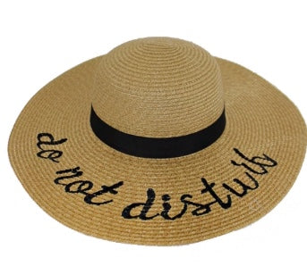 Embroidered floppy hat