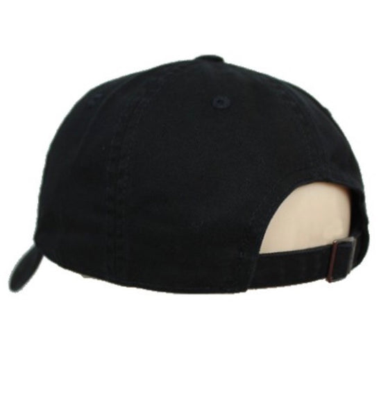 Black rhinestone baseball hat