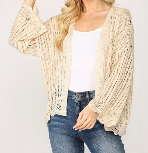 Crochet sweater cardigan