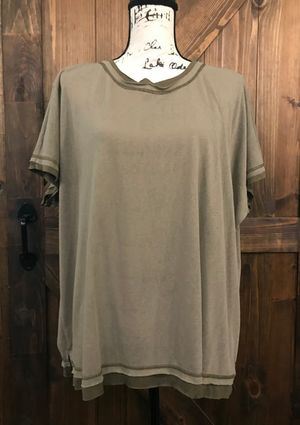 Elena short sleeve dolman top