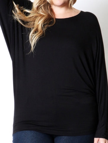 Plus long sleeve dolman