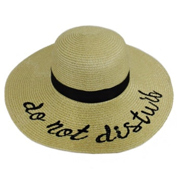 Embroidered floppy hat