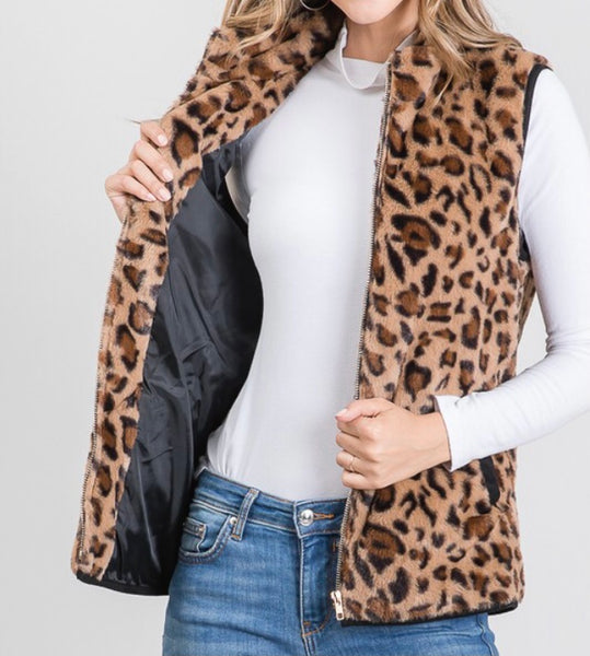 Leopard vest