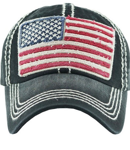 American flag hat