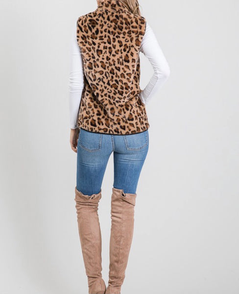 Leopard vest