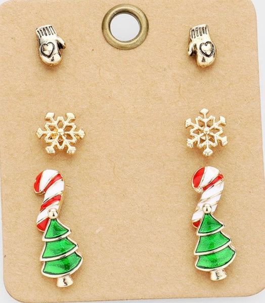 Earrings Christmas holiday studs