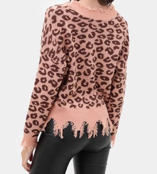 Leopard print sweater