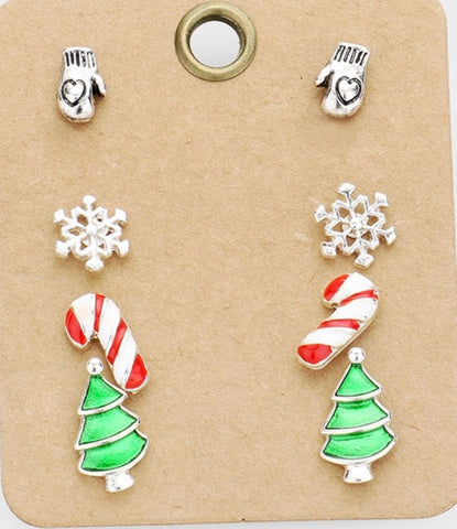 Earrings Christmas holiday studs