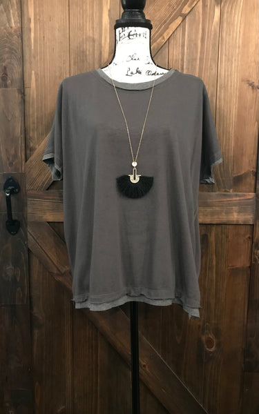 Elena short sleeve dolman top