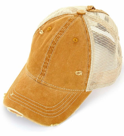 C.C. Ponytail trucker hat