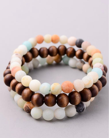 Bracelet stacked bead