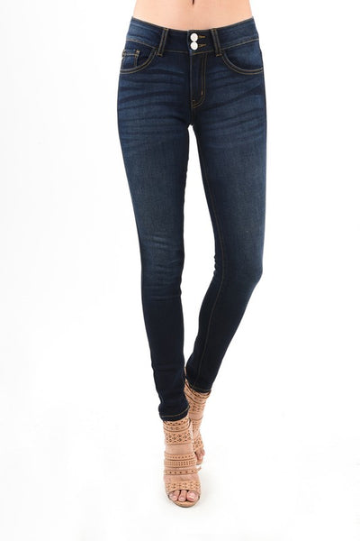 Kancan non distressed, dark super skinny jeans