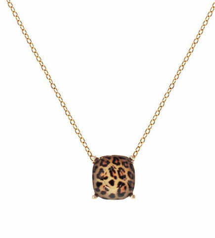 Leopard pendant necklace