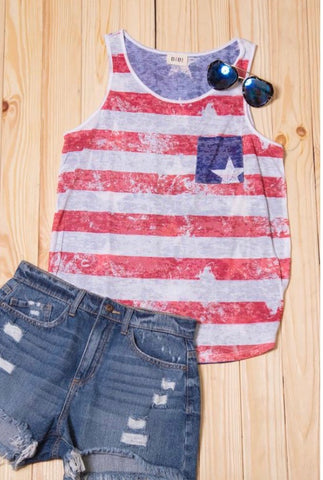 Flag tank with pocket