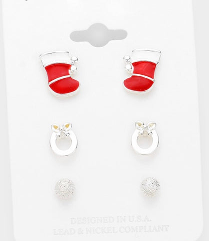 Earrings Christmas stud earrings