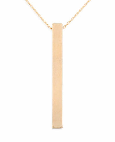 Flat bar necklace