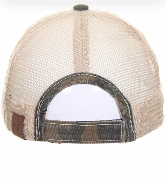 C.C. Camouflage flag trucker hat