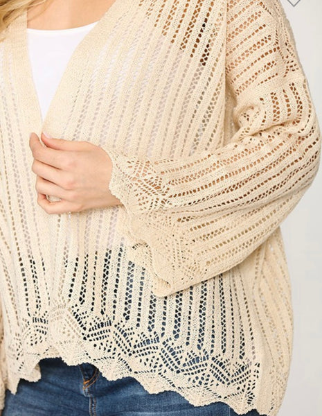 Crochet sweater cardigan