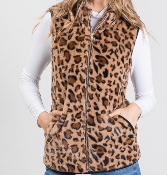 Leopard vest