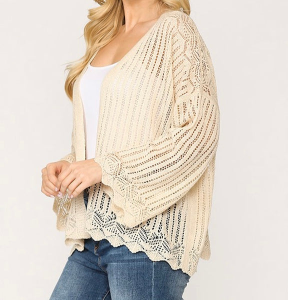 Crochet sweater cardigan