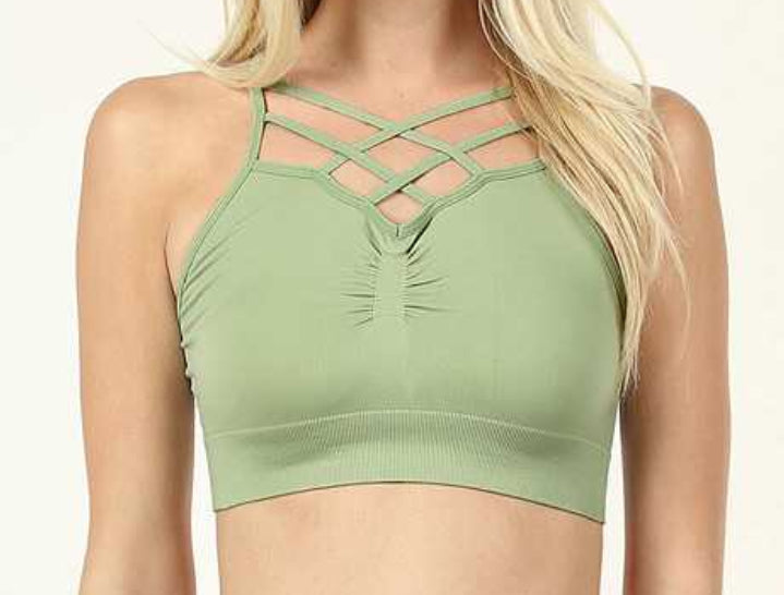 Bralette moss green