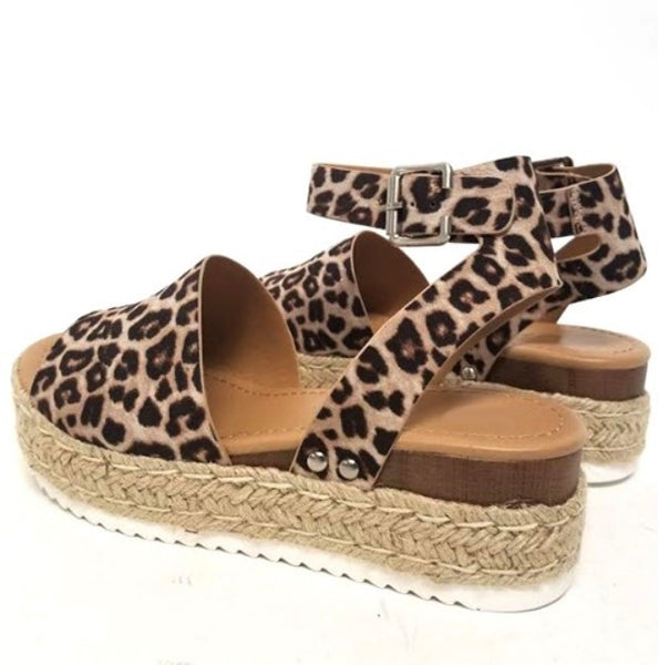 Cheetah sandals