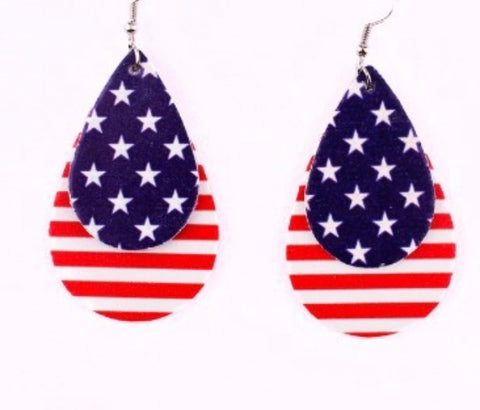 Flag earrings