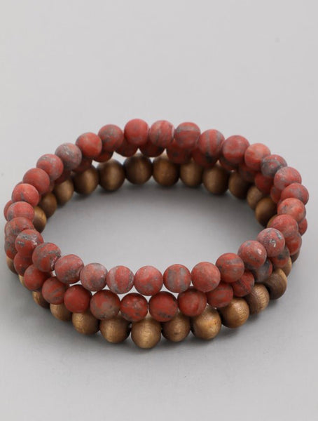 Bracelet stacked bead