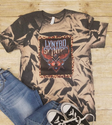 Dark grey bleached Lynyrd Skynyrd tee