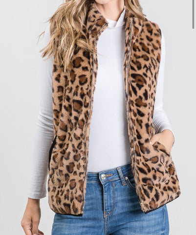 Leopard vest