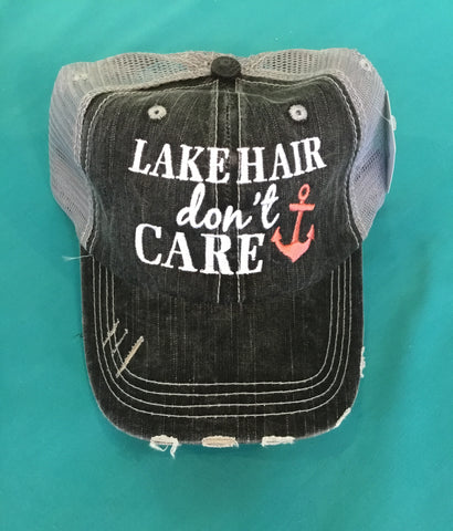 Hat, lake hair don’t care