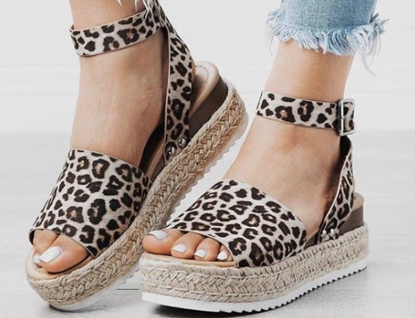 Cheetah sandals