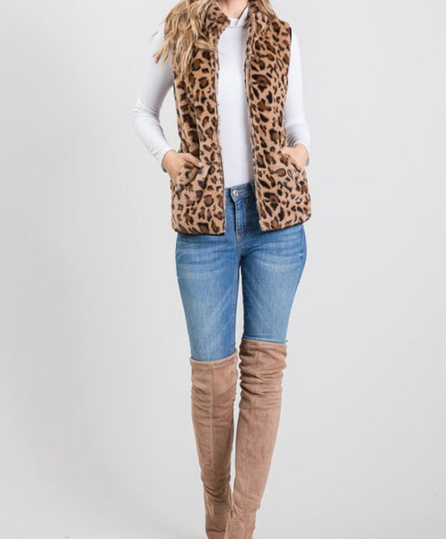 Leopard vest