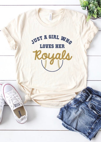 Just a girl who loves her Royals T-shirt