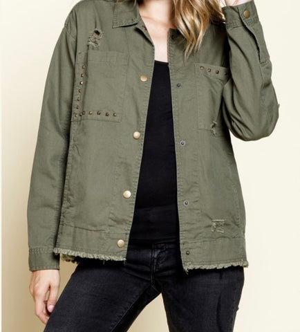 Distressed Cargo jacket