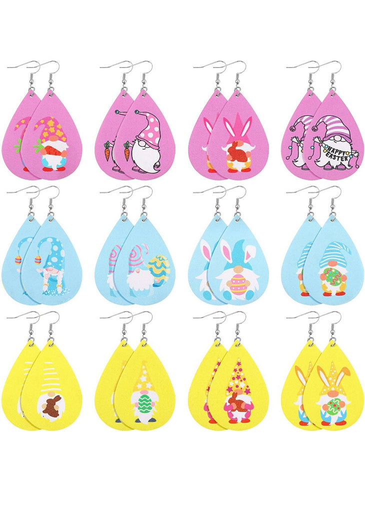 Easter gnome earrings