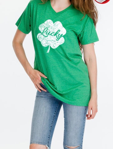 Plus green “Lucky” T-shirt