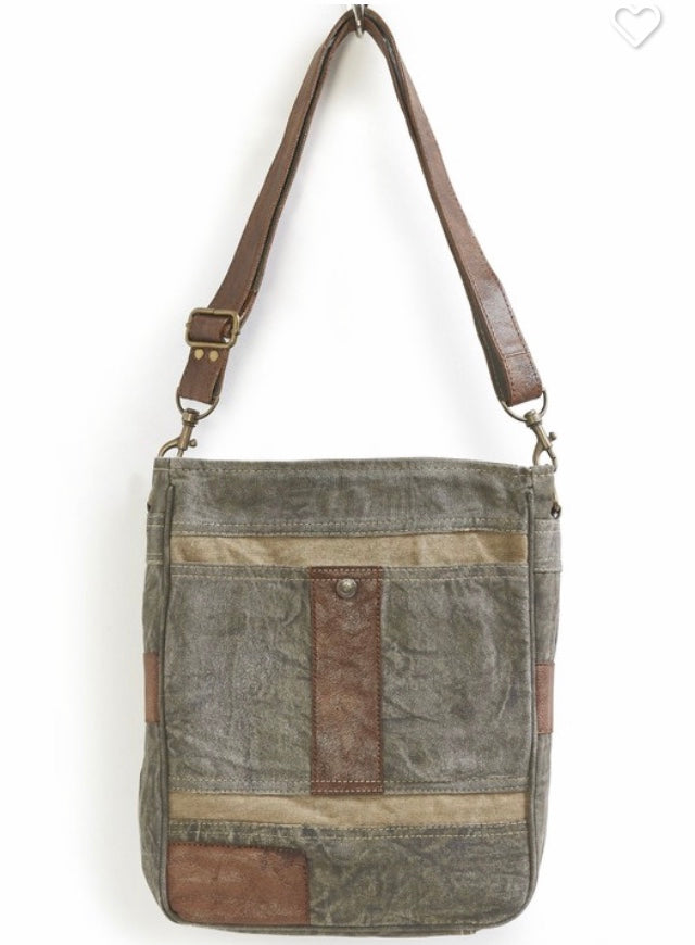 Charcoal canvas crossbody