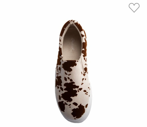 Cow print sneaker