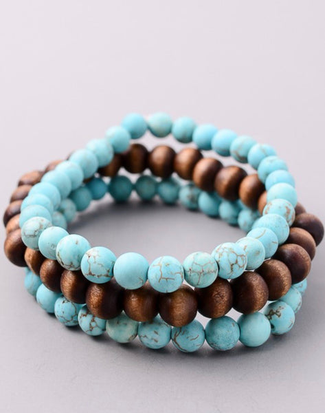 Bracelet stacked bead